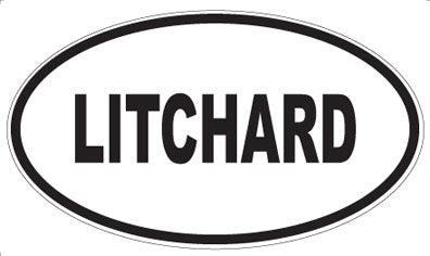 LITCHARD - Oval Sticker