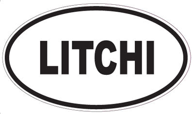 LITCHI - Oval Sticker
