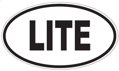 LITE - Oval Sticker