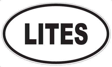 LITES - Oval Sticker