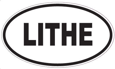 LITHE - Oval Sticker