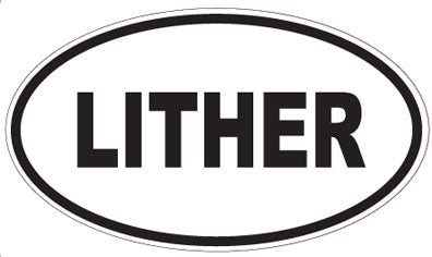 LITHER - Oval Sticker