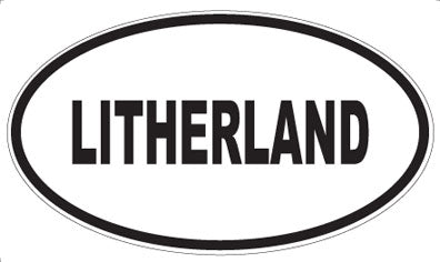 LITHERLAND - Oval Magnet