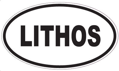 LITHOS - Oval Sticker