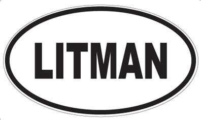 LITMAN - Oval Sticker
