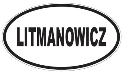 LITMANOWICZ - Oval Magnet