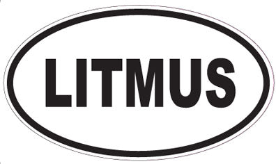 LITMUS - Oval Sticker