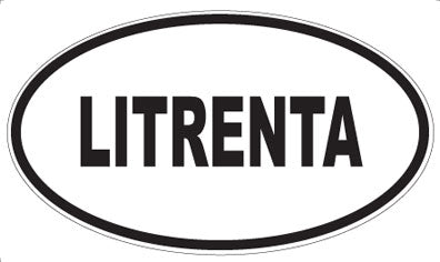 LITRENTA - Oval Sticker
