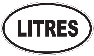 LITRES - Oval Sticker