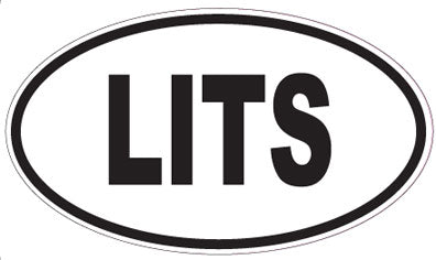 LITS - Oval Sticker