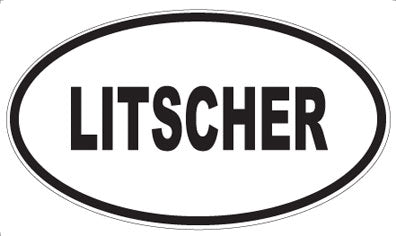 LITSCHER - Oval Sticker
