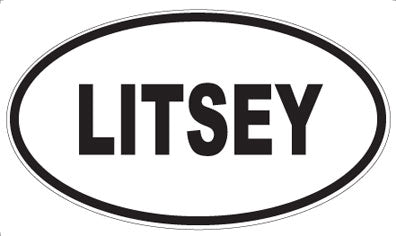LITSEY - Oval Magnet