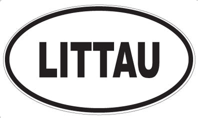 LITTAU - Oval Sticker