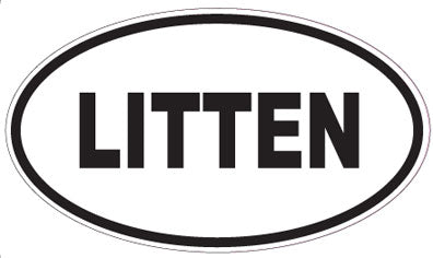 LITTEN - Oval Sticker
