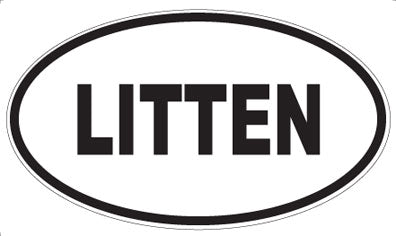LITTEN - Oval Magnet