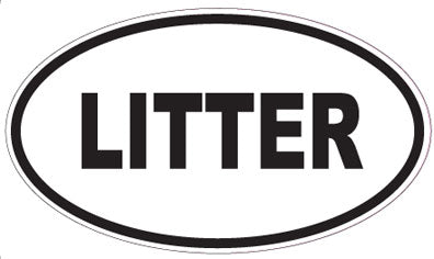 LITTER - Oval Sticker