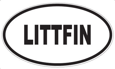 LITTFIN - Oval Sticker