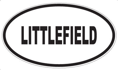 LITTLEFIELD - Oval Sticker