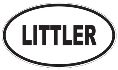 LITTLER - Oval Magnet