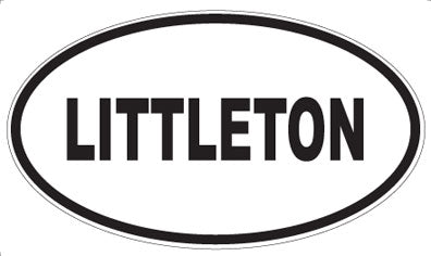 LITTLETON - Oval Sticker