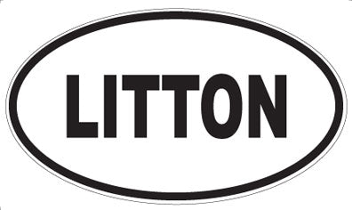 LITTON - Oval Sticker