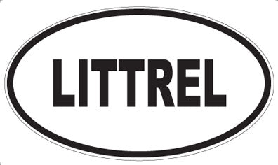 LITTREL - Oval Sticker