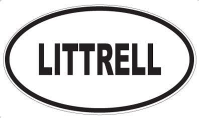 LITTRELL - Oval Sticker