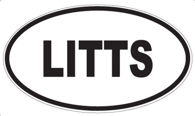 LITTS - Oval Sticker