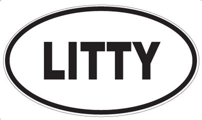 LITTY - Oval Sticker