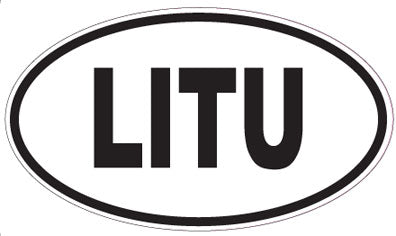 LITU - Oval Sticker
