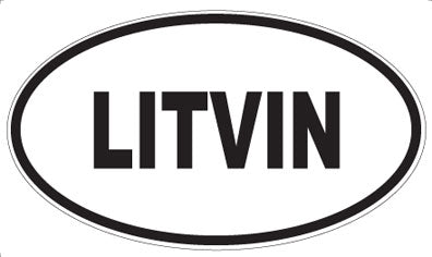 LITVIN - Oval Sticker