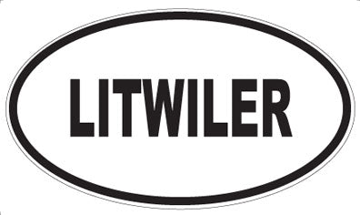 LITWILER - Oval Sticker