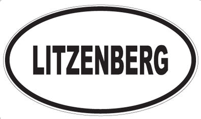 LITZENBERG - Oval Sticker