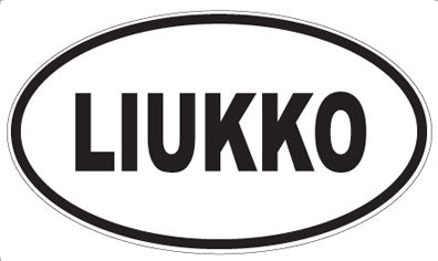 LIUKKO - Oval Sticker
