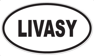 LIVASY - Oval Sticker