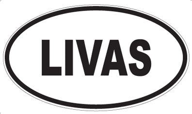 LIVAS - Oval Magnet