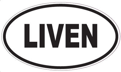 LIVEN - Oval Sticker
