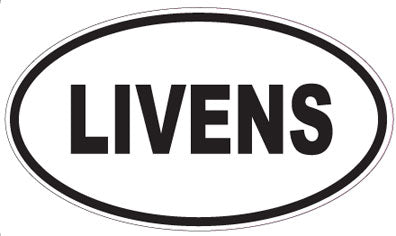 LIVENS - Oval Sticker