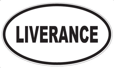LIVERANCE - Oval Magnet