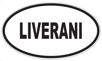 LIVERANI - Oval Sticker