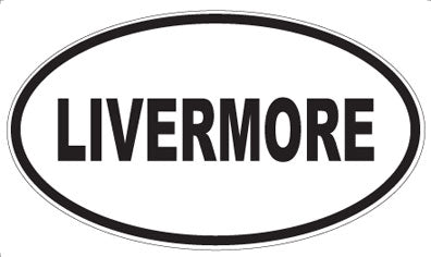 LIVERMORE - Oval Sticker