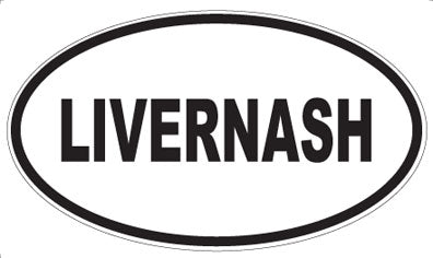 LIVERNASH - Oval Sticker