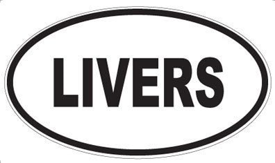 LIVERS - Oval Magnet