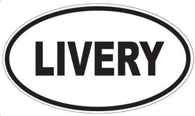 LIVERY - Oval Sticker