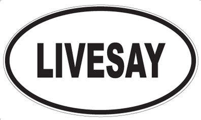 LIVESAY - Oval Sticker