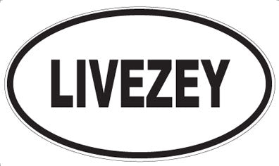 LIVEZEY - Oval Magnet