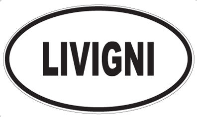 LIVIGNI - Oval Sticker