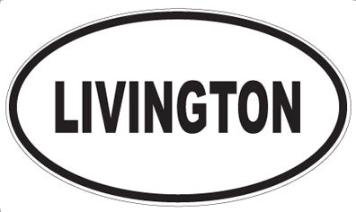 LIVINGTON - Oval Magnet