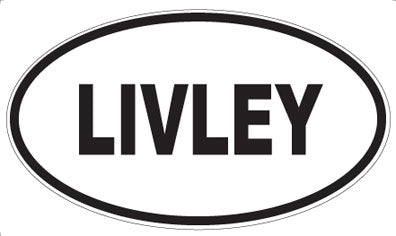 LIVLEY - Oval Magnet
