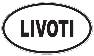 LIVOTI - Oval Sticker
